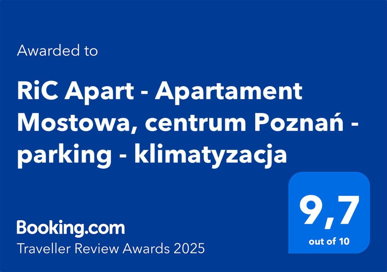 Ric Apart - Apartament Mostowa, Centrum Poznan - Parking - Klimatyzacja Kültér fotó
